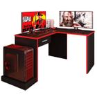 Mesa Gamer com Extensor em L e 1 gaveta DRX-9000