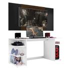 Mesa Gamer Escrivaninha com Painel TV 55" Guilda Multimóveis V3589