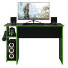 Mesa Gamer Leeds Q01 Preto/Verde - Amarena Móveis