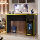 Mesa Gamer Office Hero Preto/Amarelo