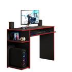 Mesa Gamer Preto E Vermelho