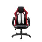 Mesa Gamer XP Preto + Cadeira Gamer Royale Preto Branco e Vermelho