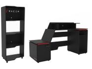 Mesa Gamer XT Racer Space Two Preto e Vermelho