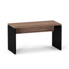 Mesa Gerência Pé Painel P25 Pandin 1,35 M Walnut e Preto