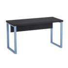 Mesa Gerência Tubolar PE 40 Pandin 1,50 x 0,70 M Preto e Azul Dali