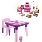 Mesa Hello Kitty Desmontável Infantil + Caixa Registradora - Monte Líbano