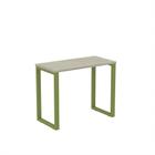 Mesa Home Office Tubular P25 Pandin 90 CM Casablanca e Verde