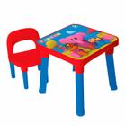 Mesa Infantil Colorida Temática Pocoyo Mesinha Com Cadeira Educativa - Monte Líbano