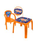 Mesa Infantil Com Cadeira Para Brincar Atividades Temática - Usual Utilidades