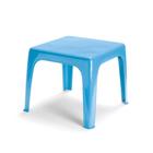 Mesa Infantil de Plástico Reforçado Liso Azul 46cm