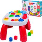 Mesa Infantil Didática Divertida Play Time Vermelha Cotiplás