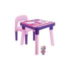 Mesa Infantil Hello Kitty com Cadeira e Divisórias+Brinde