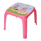 mesa infantil rosa com tema princesa para meninas usual util