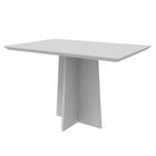 Mesa Jantar Anitta Off White 120x80 para 4 Cadeiras N Ceval - New Ceval