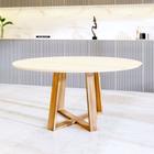 Mesa Jantar Redonda Lívia 110cm - Off White