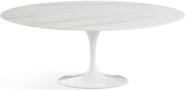 Mesa Jantar Saarinen Oval Mármore Espirito Santo Base Branca 235cm - 62650