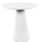 Mesa Lateral Cone Laqueado Branco 51 cm