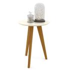 Mesa Lateral Liv Off White Eco Wood - Matic