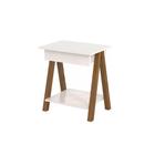 Mesa Lateral Ofertamo Old Tebarrot Off White/Amêndoa