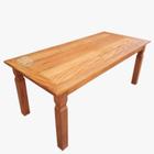 Mesa Madeira de Demolição Retangular 2.00 x 0.90 m Sudeste Rústico