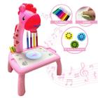 Mesa Mágica Com Projetor Para Desenhar Infantil Rosa BW251RS - Importway