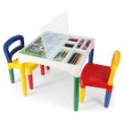 Mesa Mesinha Infantil Didática Brinquedo Com Cadeiras Poliplac