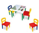 Mesa Mesinha Infantil Didática Com 4 Cadeiras Poliplac