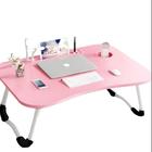 Mesa notebook home office com usb ventilador iluminação rosa