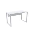 Mesa p/ escritório 134x60 pandin p25tub - branco