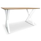 Mesa P/ Escritório Jantar Gamer Tampo 1,20x0,60 Qatar Branco/Jade