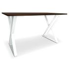 Mesa P/ Escritório Jantar Gamer Tampo 1,20x0,60 Qatar Branco/Villandry