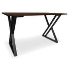 Mesa P/ Escritório Jantar Gamer Tampo 1,20x0,60 Qatar Preto/Villandry - Genus Móveis