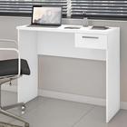 Mesa Para Computador e Escrivaninha Escritorio Office 1 Gaveta Branca NT2000