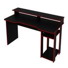 Mesa Para Computador Notebook Gamer ME4153 Preto/Vermelho - Tecno Mobili