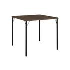 Mesa para Cozinha 1545 + Tampo Madeirado 87x87cm Preto/Legno - Carraro