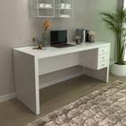 Mesa para Escritório 155cm com 3 Gavetas Reversível ME4113