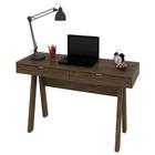 Mesa Para Escritório 2 Gavetas ME4128 Nogal - Tecno Mobili