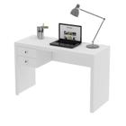 Mesa para Escritório com 2 gavetas ME4123 Branco - Tecno