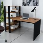 Mesa para Escritório Estilo industrial Com Estante