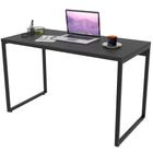 Mesa Para Escritório Home Office Estilo Industrial Form 120 cm Preto Onix - Lyam Decor