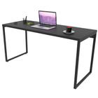 Mesa Para Escritório Home Office Estilo Industrial Form C01 150 cm Preto Onix - Lyam Decor