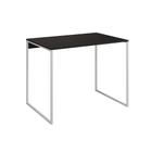 Mesa para Escritório Industrial Base Ferro Branco Tampo Mdp Preto 110x50