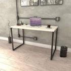 Mesa para Escritório Office Estilo Industrial 120cm Kuadra Compace