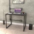 Mesa para Escritório Office Estilo Industrial 90cm Kuadra Compace