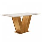 Mesa para Sala de Jantar 160cm Tampo em MDF Espanha Espresso Móveis