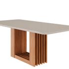 Mesa para Sala de Jantar Ariela 210 Cm Cinamomo/ Offwhite - Cimol