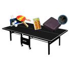 MESA PING PONG 1084 PRETA KLOPF + KIT 5030 + 6 Bol L + Capa Mesa Fechada