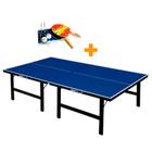 Mesa ping pong especial 18 mm - klopf 1002 + kit tênis de mesa 5030