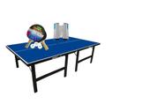 MESA PING PONG MDP 15mm KLOPF 1001 + Kit raquetes e bolas klopf 5055 + Rede retratil Oficial