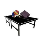 MESA PING PONG PRETA 1010 KLOPF + KIT Completo 5030 + Capa
